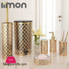 Limon 6 Pieces Bathroom Accessories Set Gold