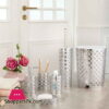 Limon 6 Pieces Bathroom Accessories Set Silver
