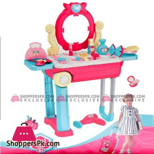 Makeup Vanity Table Kids Girls Toy Toddler Play Set Kit