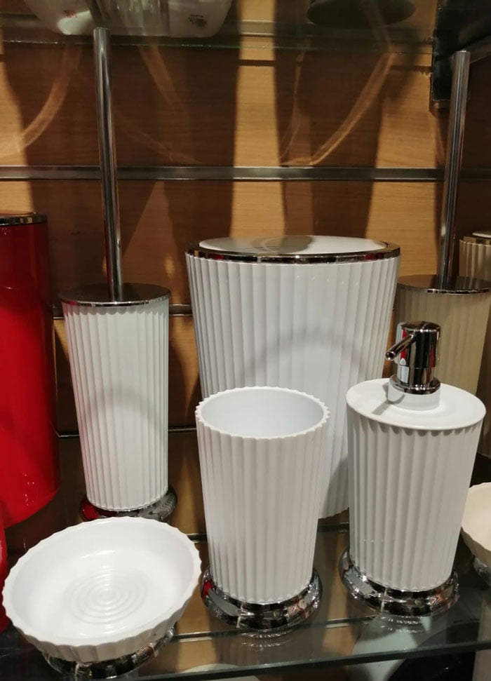 Primanova Nely Bathroom Set White Chrome 8 Primanova Nely Bathroom Set White Chrome