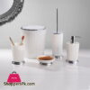 Primanova Nely Bathroom Set White Chrome 1 Primanova Nely Bathroom Set White Chrome