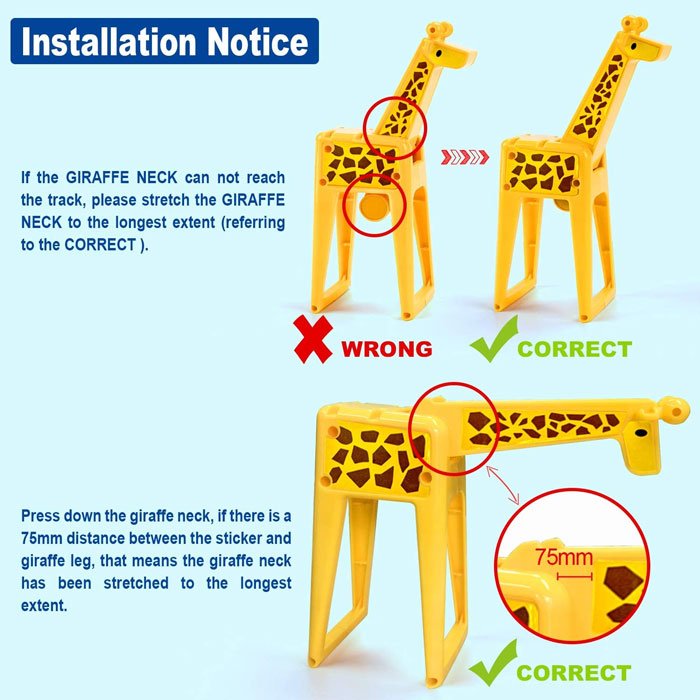 Roly-Poly Ball Drop, Baby Toddler Activities Stem Educational Games Building Toys, Animal Track Marble Run