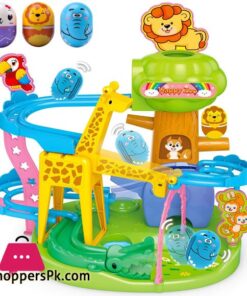 Roly-Poly Ball Drop, Baby Toddler Activities STEM Educational Games Building Toys, Animal Track Marble Run