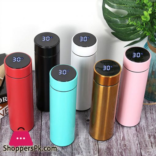 Smart LED Active Temperature Display Indicator Insulated Stainless Steel Hot & Cold Flask Bottle 500ml