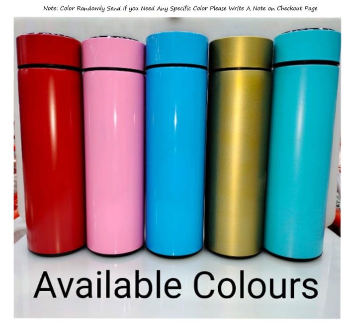 Smart Led Active Temperature Display Indicator Insulated Stainless Steel Hot &Amp; Cold Flask Bottle 500Ml