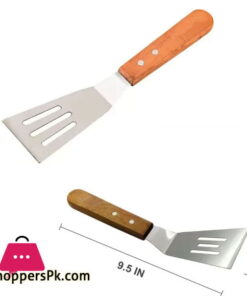 Stainless Steel Cake Lifter Pizza Steak Shovel Kitchen Frying & Baking Spatula with Wooden Handle. Stainless Steel Cake Server  (Steel Pack of 1)