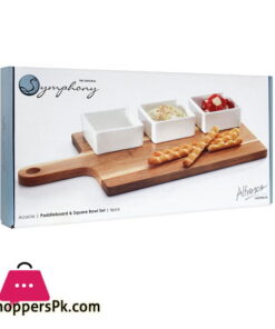 Symphony Acacia Sq Dish Set 4-7 6c