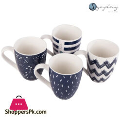 Symphony Indigo Art Mug Set 4 Pcs #SY7216