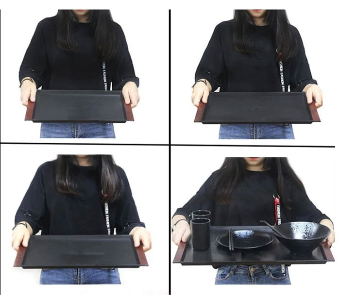 Traditionally Crafted Serving Tray 4 Pcs Set