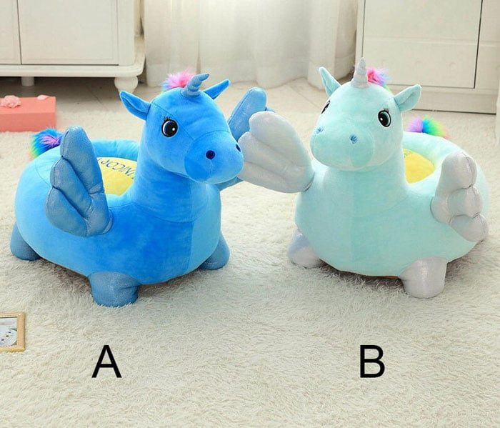 Unicorn Plush Toy Children Sofa Baby Seat