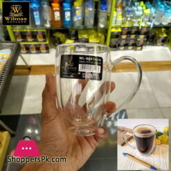 WILMAX THERMO GLASS Double Wall Cup 300 ML ONE-Piece