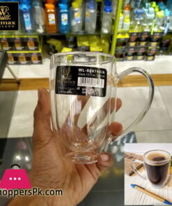 WILMAX THERMO GLASS Double Wall Cup 300 ML ONE-Piece