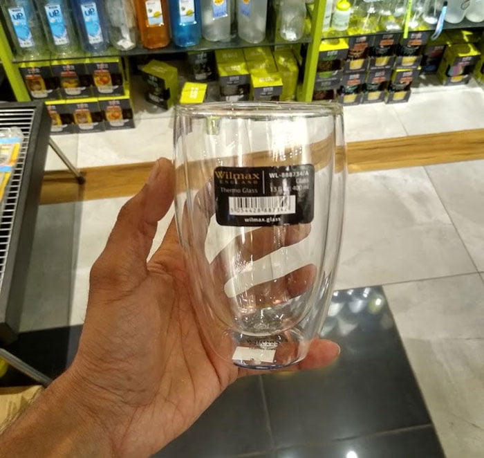 Wilmax Thermo Glass Double Wall Glass 400 Ml One-Piece