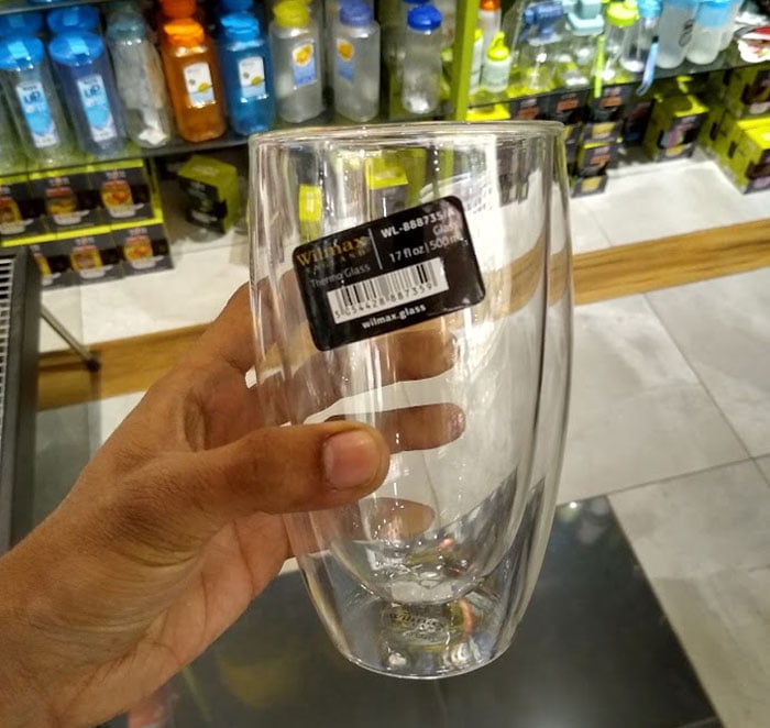 Wilmax Thermo Glass Double Wall Glass 500 Ml One-Piece