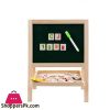 Double Sided Small Drawing Board Chalkboard Adjustable Standing Easel Holder for Kids