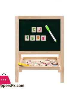 Double Sided Small Drawing Board Chalkboard Adjustable Standing Easel Holder for Kids