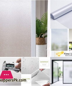 Window Film Frosted Opaque Glass Film Privacy Protection Glass Sticker Living Room Bedroom Home Decoration Size : 60 CM x 1 Meter 
