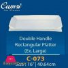Camri Double Handle Rectangular Platter (Ex.large) 16 Inch - 1 Pcs