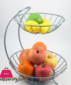 2 Tiers Stainless Steel Fruit Basket