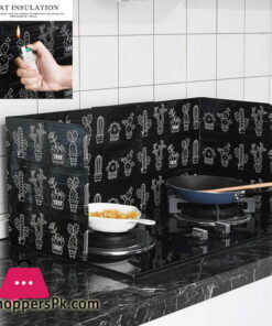 3-Sided Splatter Shield Guard for Cooking, Kitchen Oil Baffle Plate Stove Heat Insulation Sheet Aluminum Foil Oil Splash Proof Cooking Tool