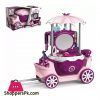4 in 1 Make up Dressing Trolley for Girls Princess Dresser Beauty Kit with Mirror