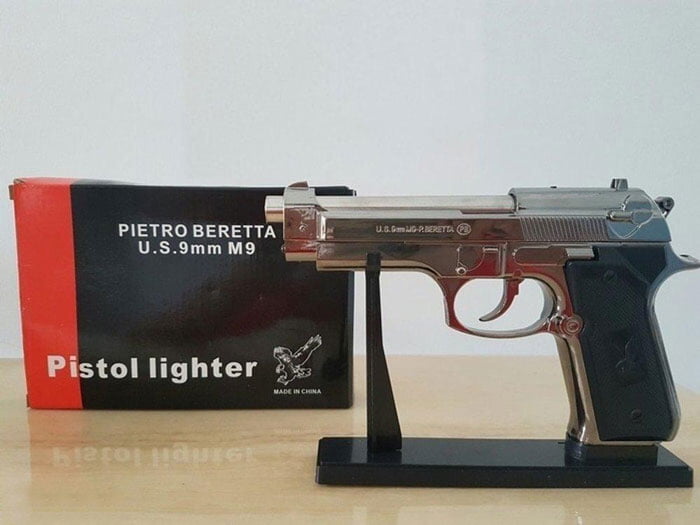 Pietro Beretta U.s.9Mm M9 Pistol Shaped Lighter