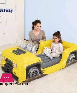 Bestway Airbed 67714 Inflatable Car Bed Dreamchaser Comfort Air Mattress With Backrest For Kids Furniture