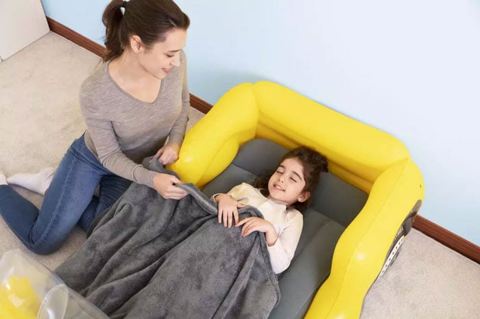 Bestway Airbed 67714 Inflatable Car Bed Dreamchaser Comfort Air Mattress With Backrest For Kids Furniture