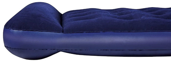 Bestway Inflatable Flocked Double Airbed Built-In Pillow And Foot Pump Mattress - 67225