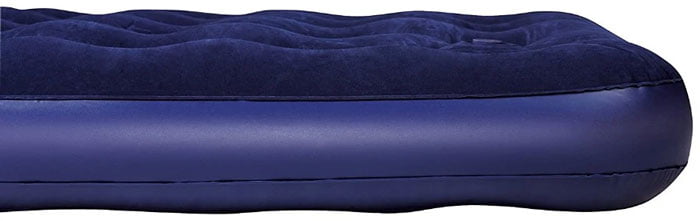 Bestway Inflatable Flocked Double Airbed Built-In Pillow And Foot Pump Mattress - 67225