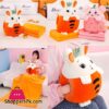 Cartoon Fruit Plush Pillow & Blanket Set