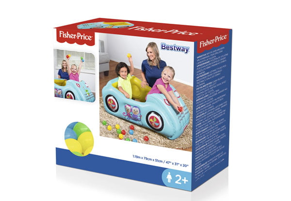 Bestway Fisher Price Inflatable Sports Car -25 Balls 93535