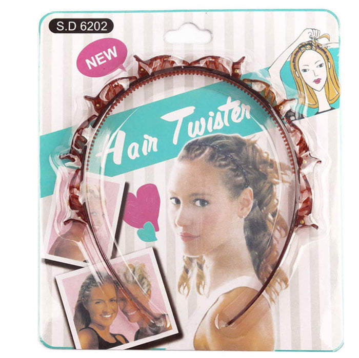 ( pack of 1 )Plastic twisted hair clips pin hair band hairstyle tool for  women and girls