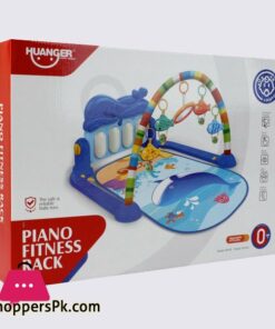 Huanger Playmat Kick 'n' Play Newborn Baby Playmat, Play Gym, Musical Activity Gym 0-36 Month