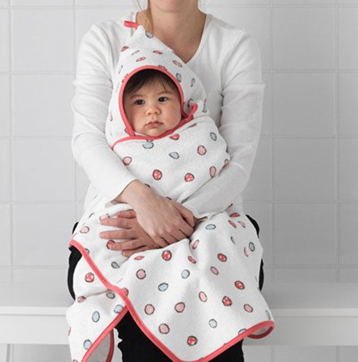 Ikea Bussig Towel With Hood Multicolor