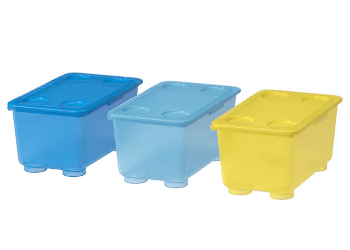 Ikea GLIS Box With Lid 17x10 cm Pack of 3