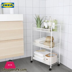 Ikea HORNAVAN Trolley White 26x48x77 cm