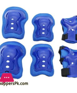 Kids Children Sports Protective Gear Elbow Pads Adjustable Wrist Guards Roller Skating Safety Protection 6 Pieces Set Knee Pads
