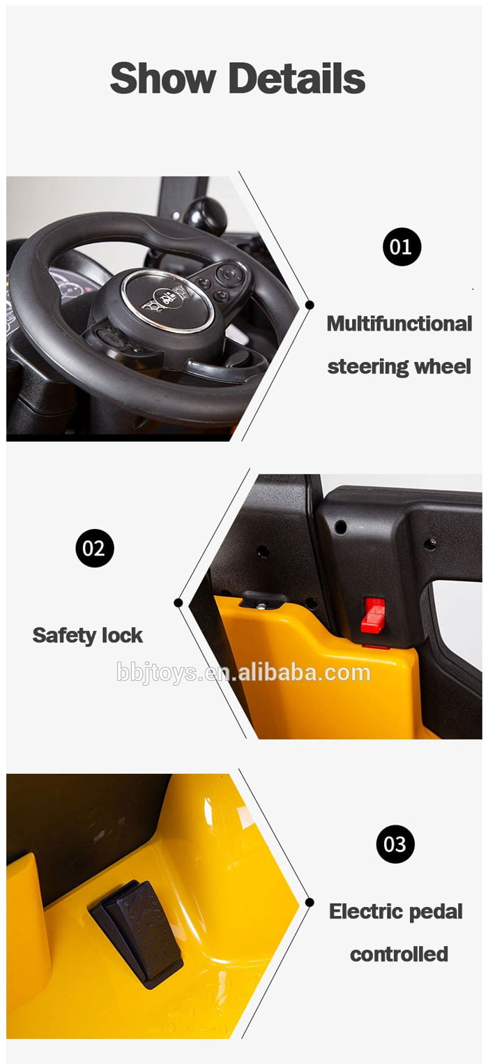 Kids Ride On Forklift Truck With Remote Control For 2 To 8 Years Kids