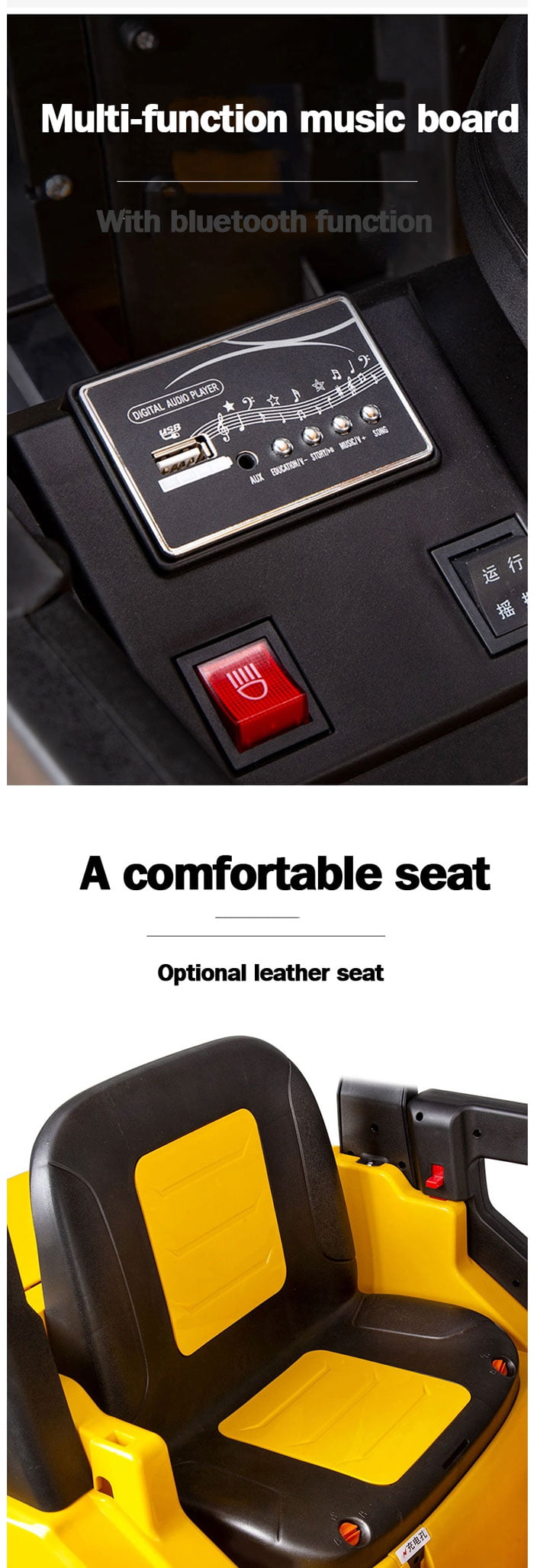 Kids Ride On Forklift Truck With Remote Control For 2 To 8 Years Kids