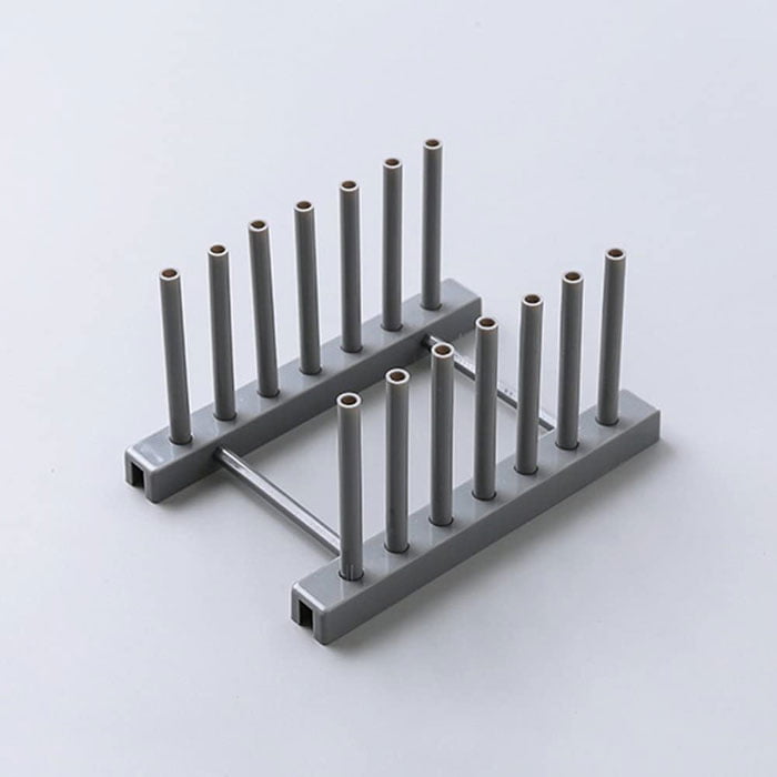 Kitchen Dish Plate Pot Cover Drying Drain Holder Plastic Storage Rack Shelf