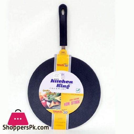 Kitchen King Non-Stick Tawa Super Traditional Curved Heavier Body – 30cm