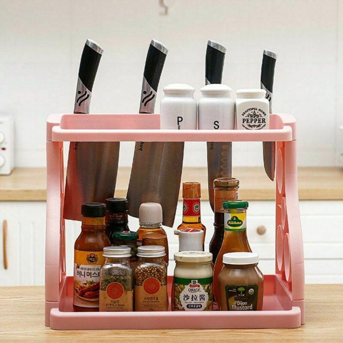 Kitchen Organizer Holder Storage Spice Rack Shelf Dish Stuff House Cutlery