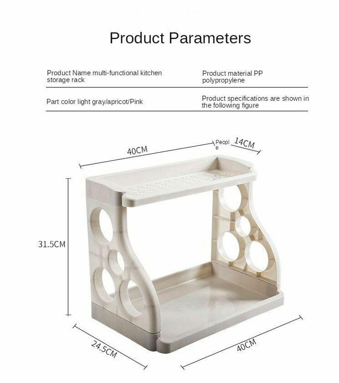 Kitchen Organizer Holder Storage Spice Rack Shelf Dish Stuff House Cutlery