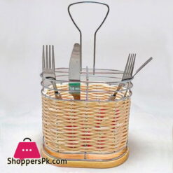 Plastic Cane Cutlery Drain Storage Rack