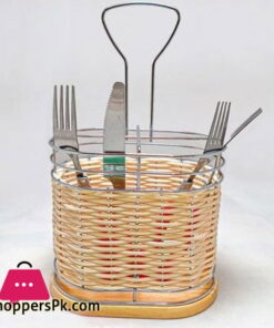 Plastic Cane Cutlery Drain Storage Rack