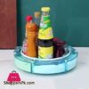 Rotating Spice Storage Rack Round Rotating Tray