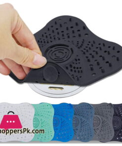 Silicone Drains Protector Shower Drain Hair Catcher /Kitchen/Basin/Sink (5.3”x5.3”)