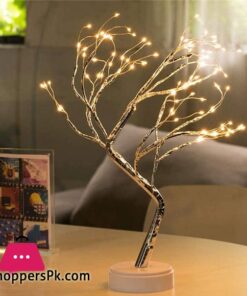 Tree Shape Copper Wire Firefly LED Lamp 108 LED
