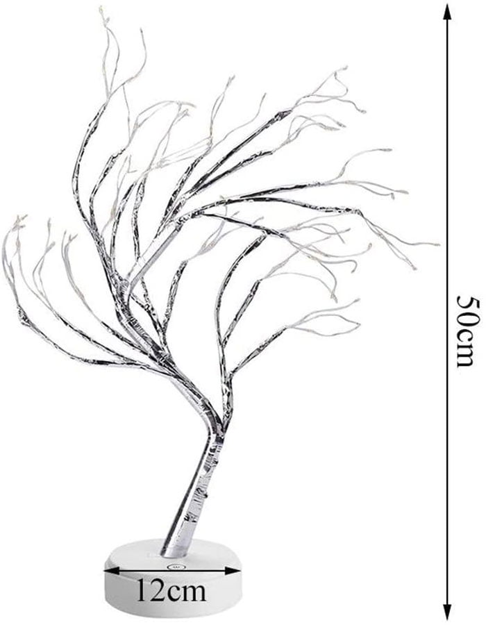 Tree Shape Copper Wire Firefly Led Lamp 108 Led